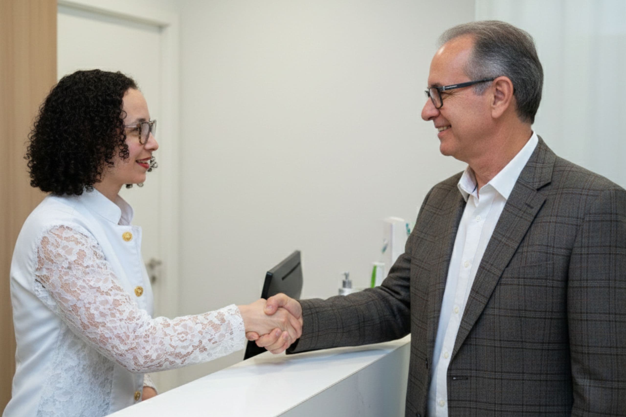 Patientenbegrüßung in der Praxis